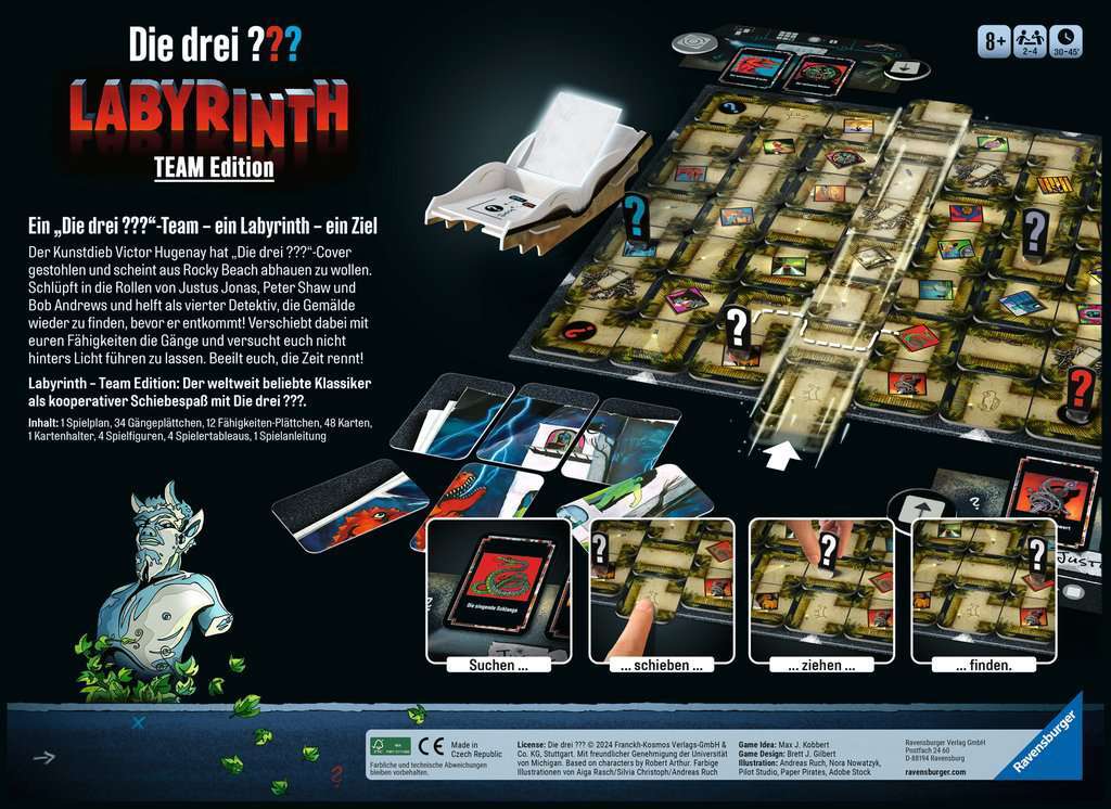 Ravensburger Spiel Die drei ??? Labyrinth - Team Edition