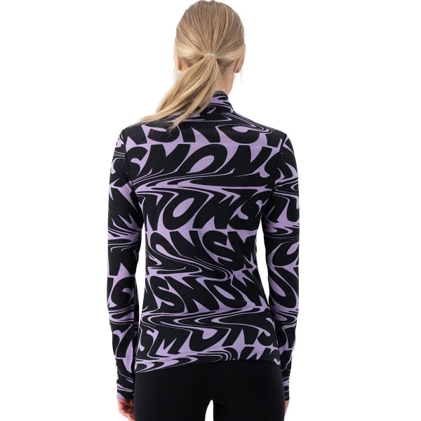 T-shirt thermique MONS ROYALE W CASCADE FLEX 200 1/4 ZIP SIGNAL LOST LUPIN