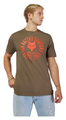 T-shirt Manches Courtes Fox Emblem Premium Khaki
