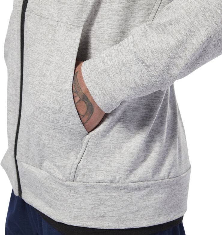 Reebok Speedwick Full Zip Hoody Grå