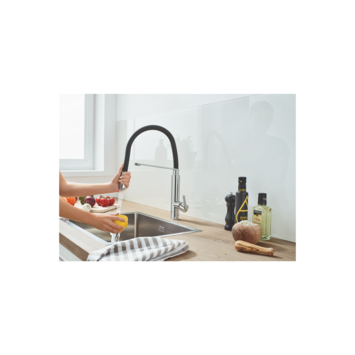 Grohe Keukenkraan Feel met Spoelkraan Chroom