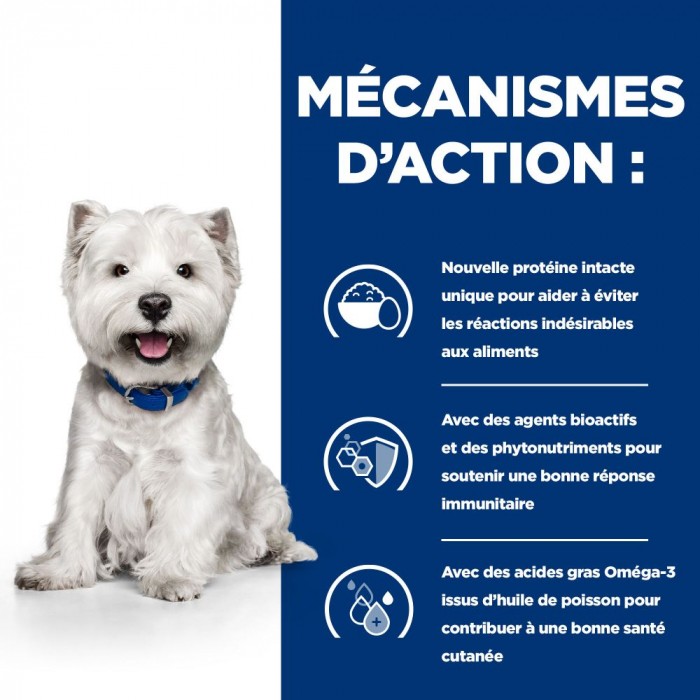 HILL'S Prescription Diet Derm Complete Mini - Croquettes pour chien