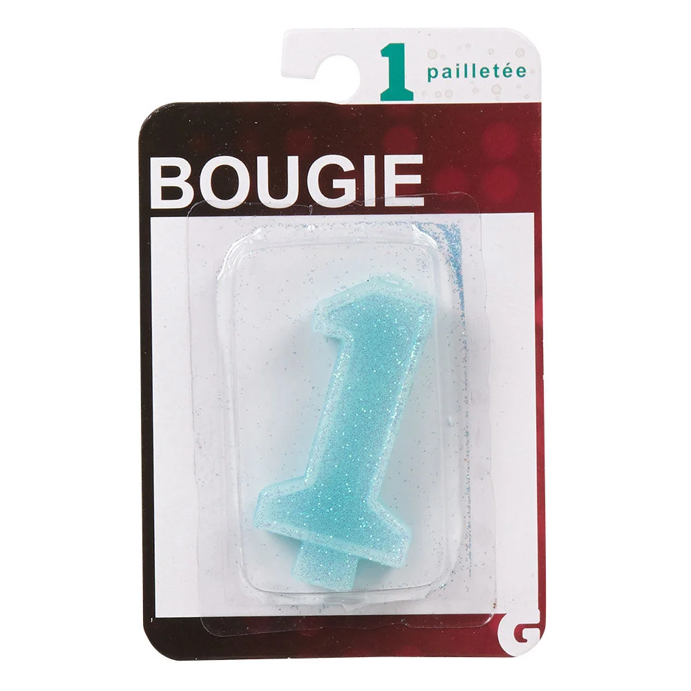 Bougie anniversaire chiffre 1