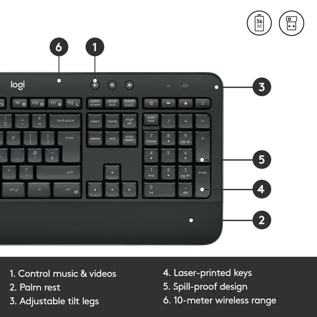 Logitech MK545 tastatur og mus