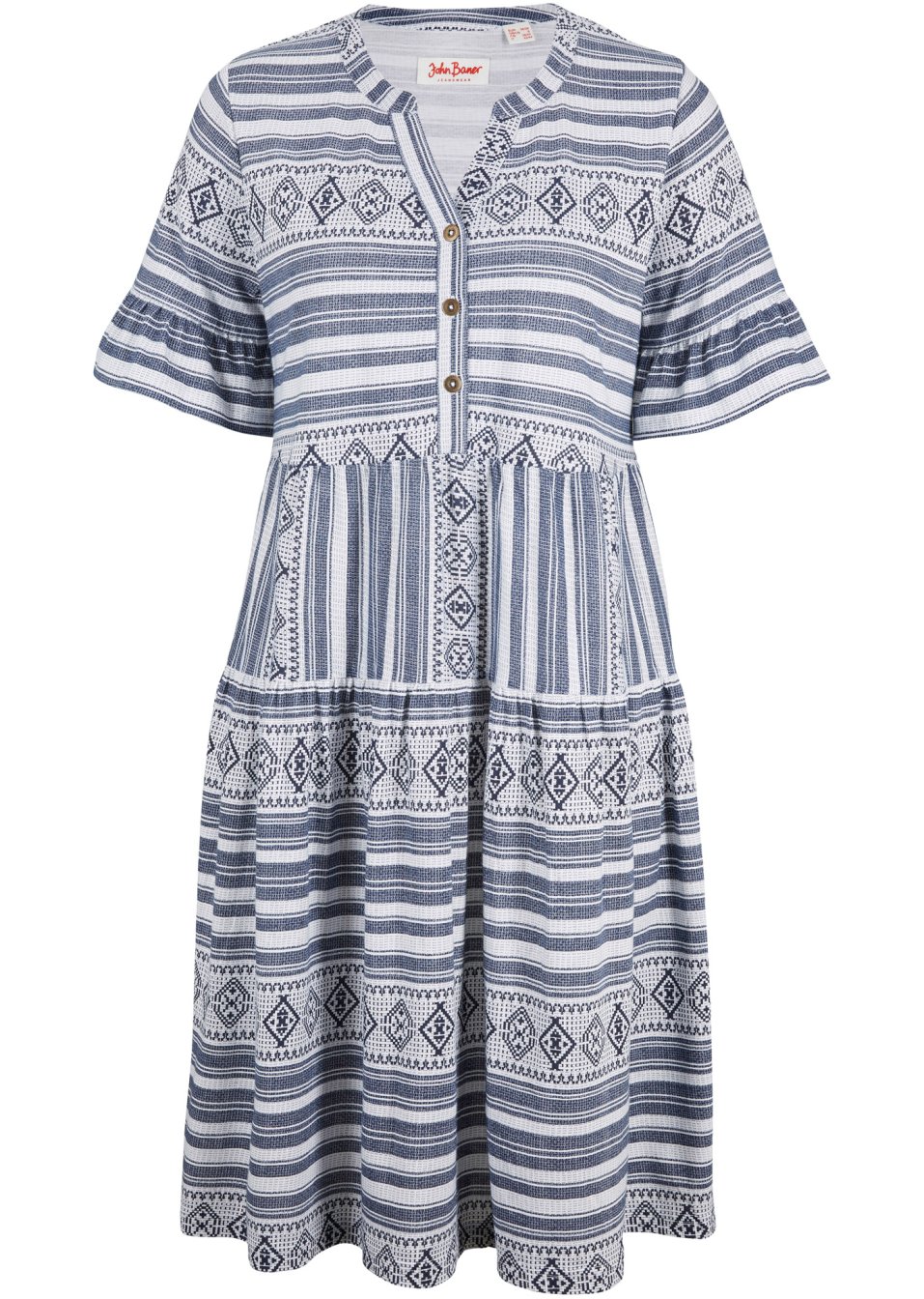 Robe T-shirt, manches courtes, imprimée