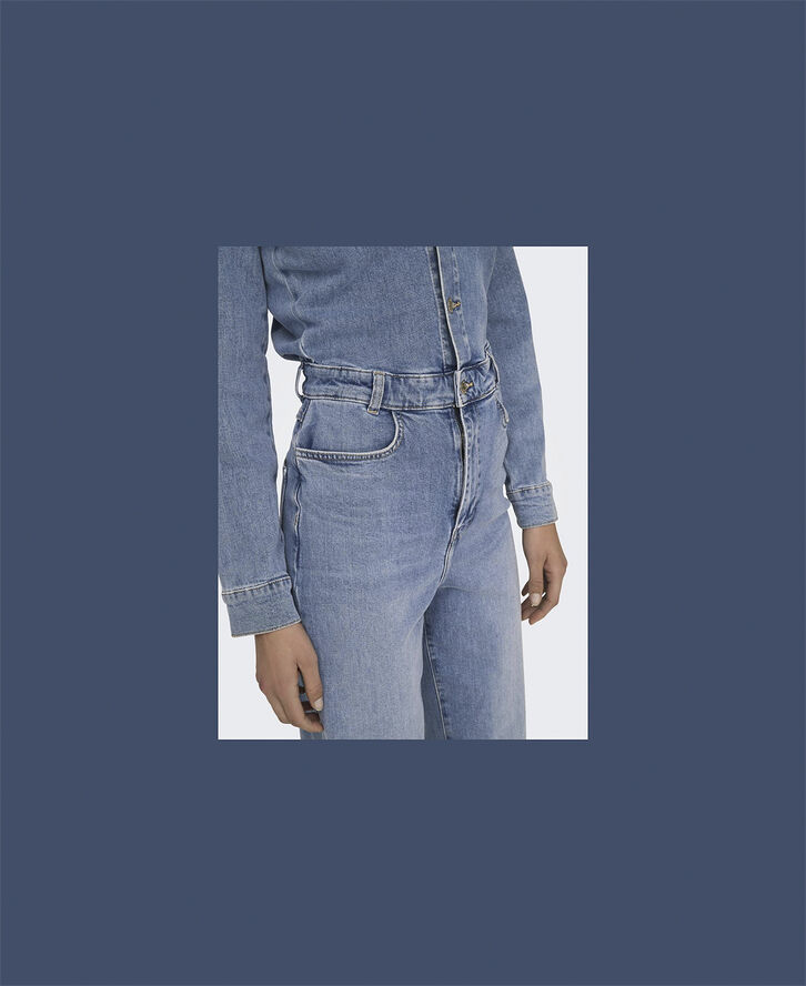 ONLY ONLBELIEVE L/S DNM JUMPSUIT L ANK C Blå