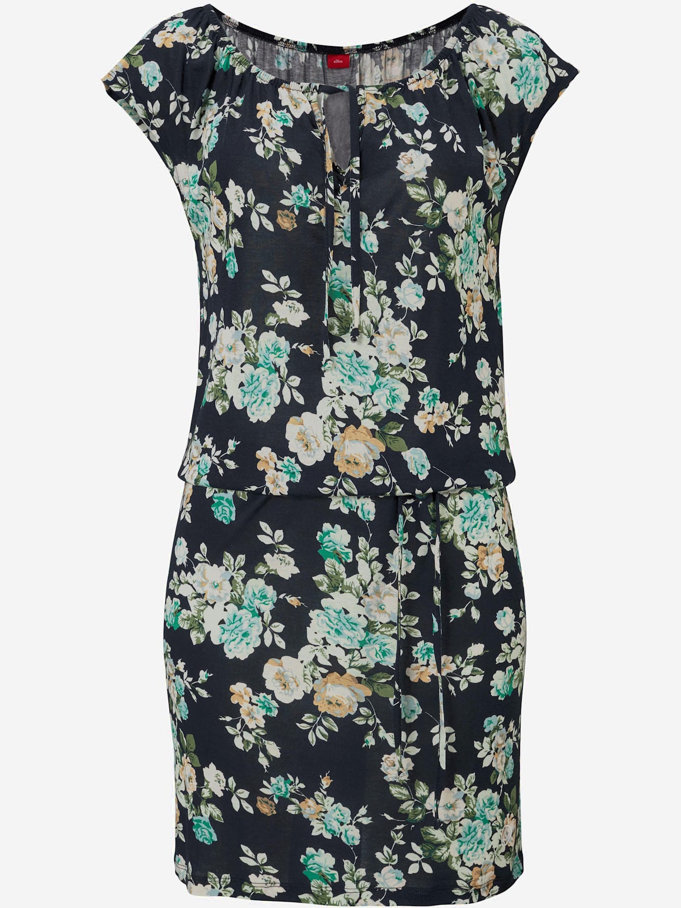 Robe d'été élastique à l'encolure