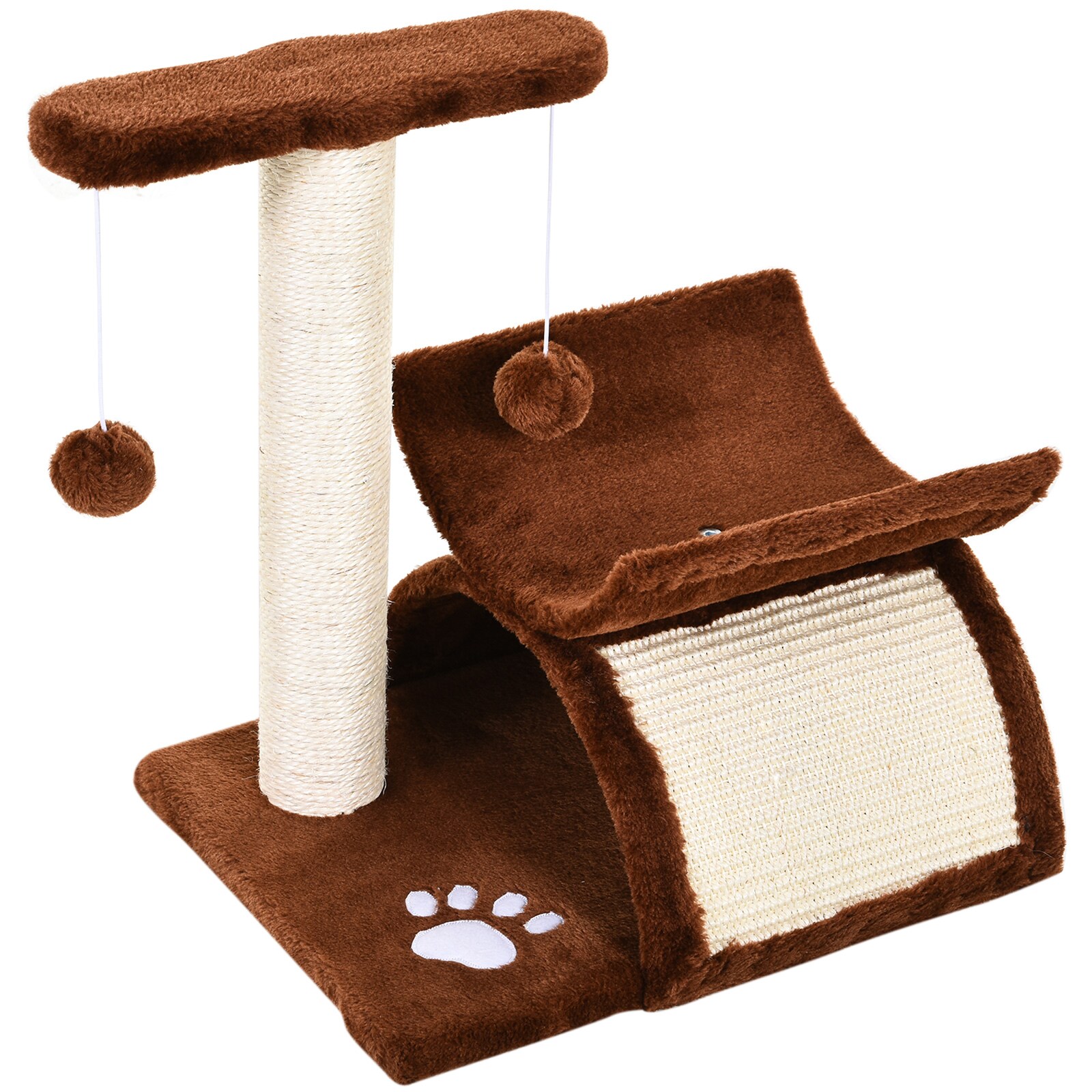 PawHut Katzenkratzbaum mit Ball 40 x 30 x 43 cm (LxBxH)