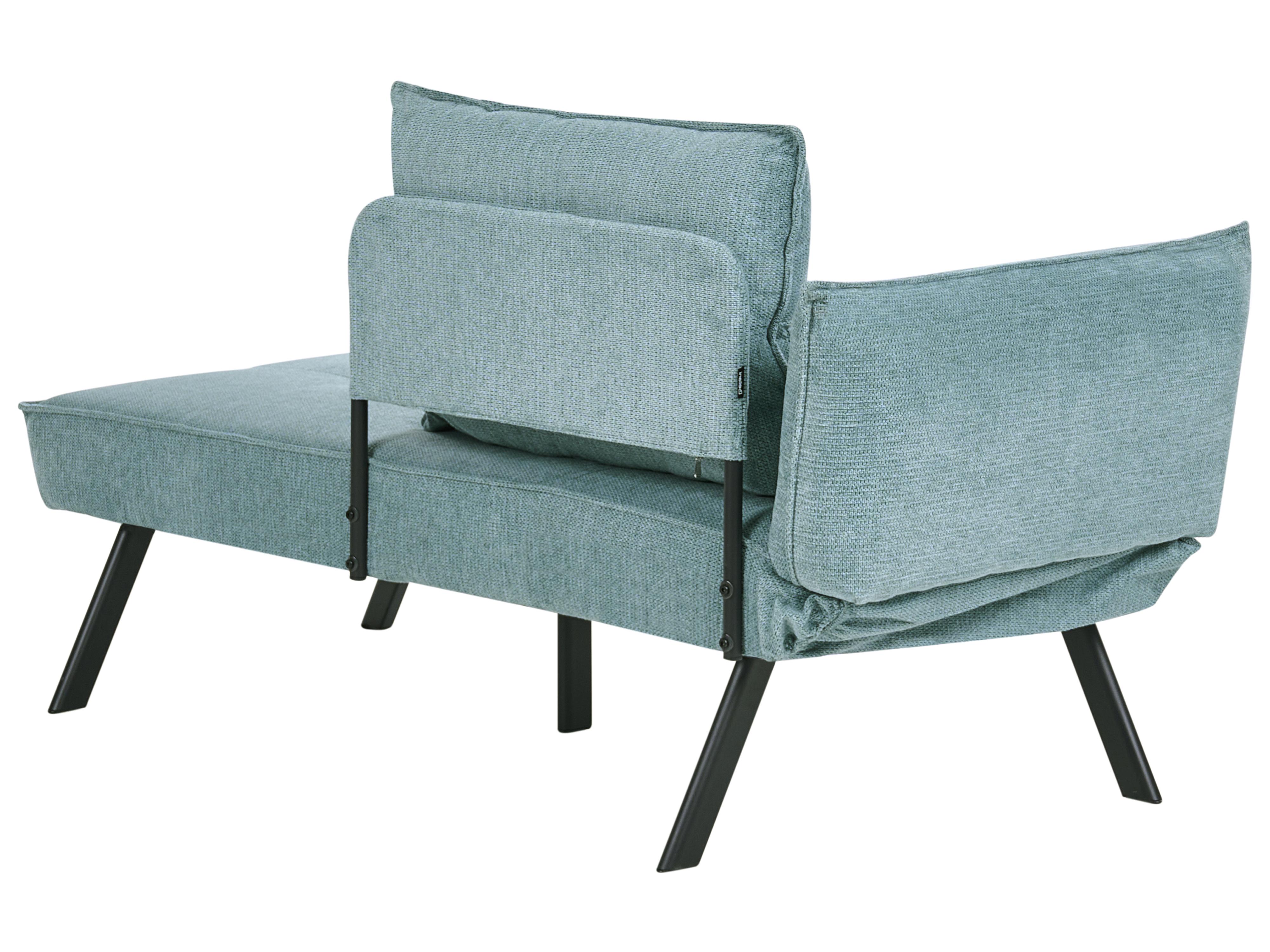 Linkszijdige chaise longue ROCAMADOUR Stof Lichtblauw