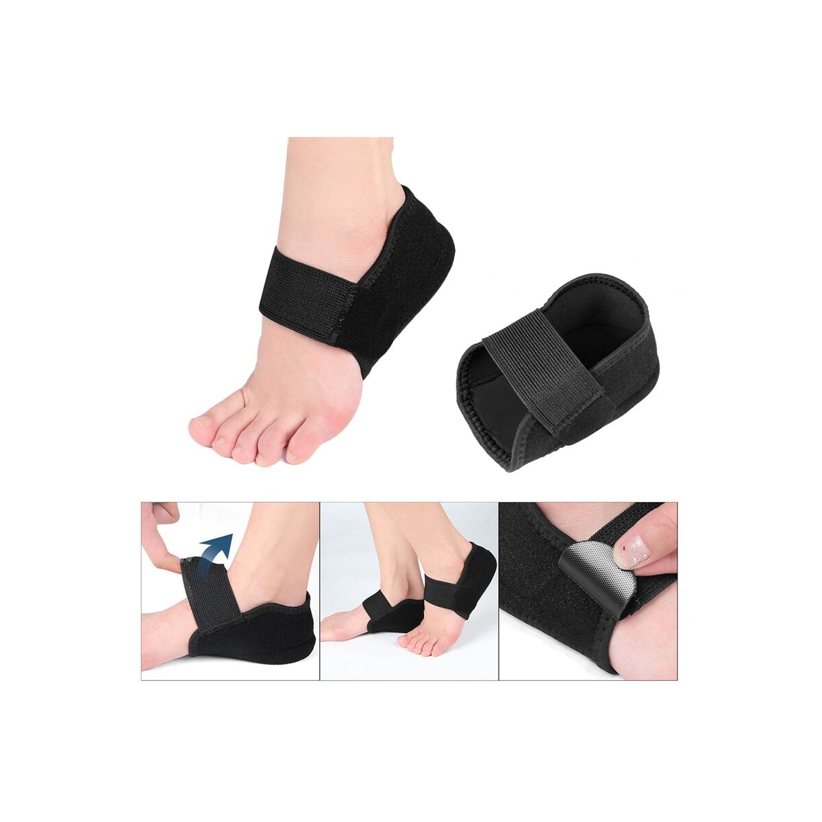 1 par høydeøkende innleggssåler Størrelse S 36-40 1 CM Sort