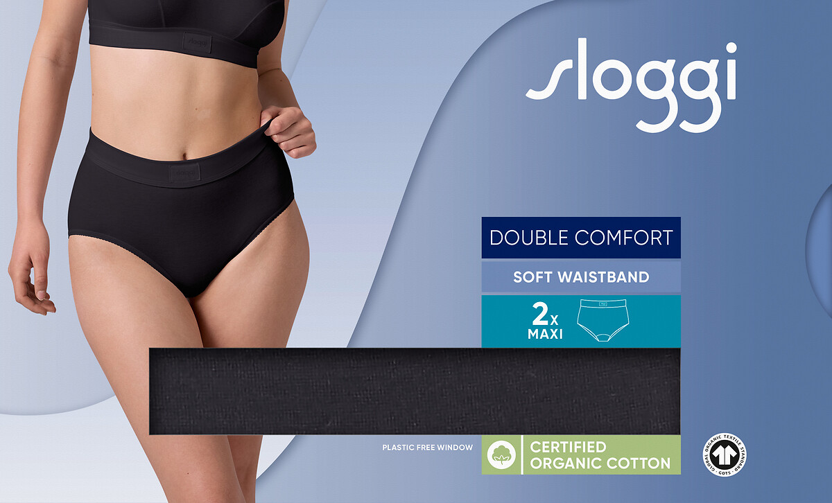 SLOGGI<br>Conjunto de 2 maxi slips Double Comfort