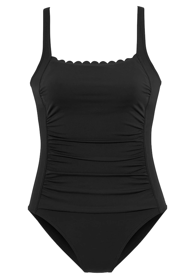 LASCANA Badeanzug »Scallop«, mit Wellenkante und Shaping-Effekt
