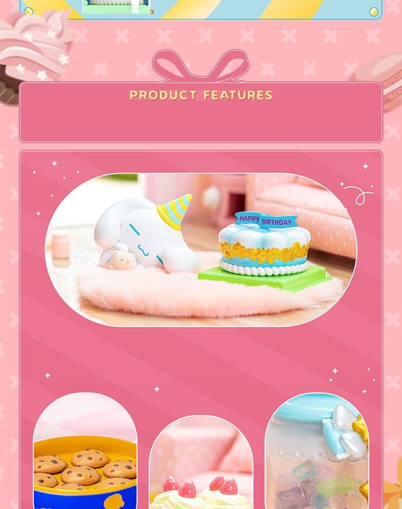 TOPTOY - Cinnamoroll-personages - Dessertseriefiguren (9 soorten) (Blind Box)