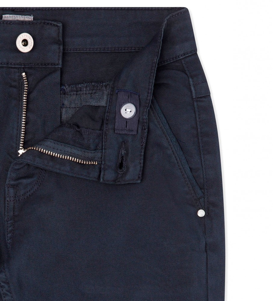 Calças chino azul-marinho Greenwich da Pepe Jeans