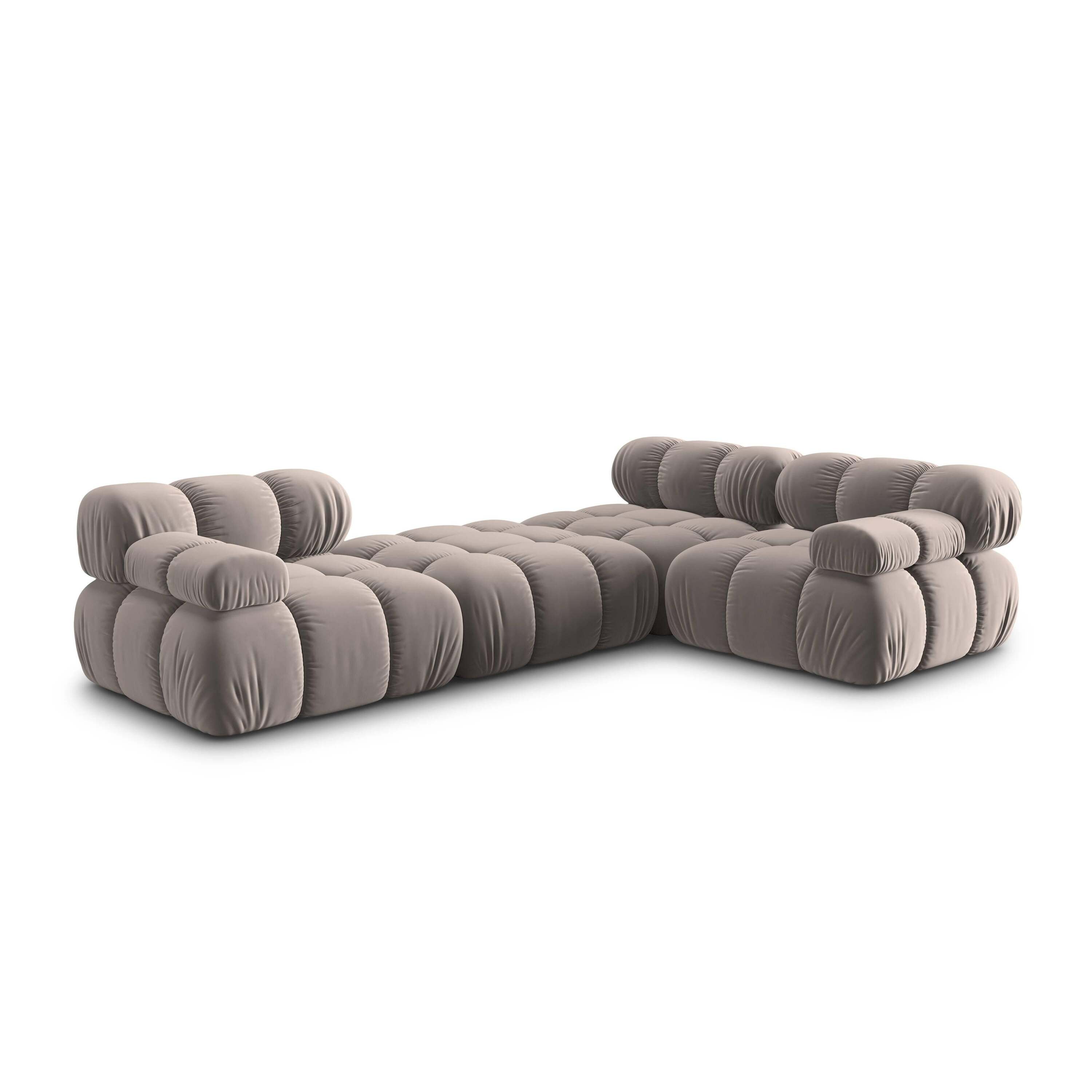 Milo Casa Tropea Modulaire Modulaire 3-zitsbank met Hocker - Beige