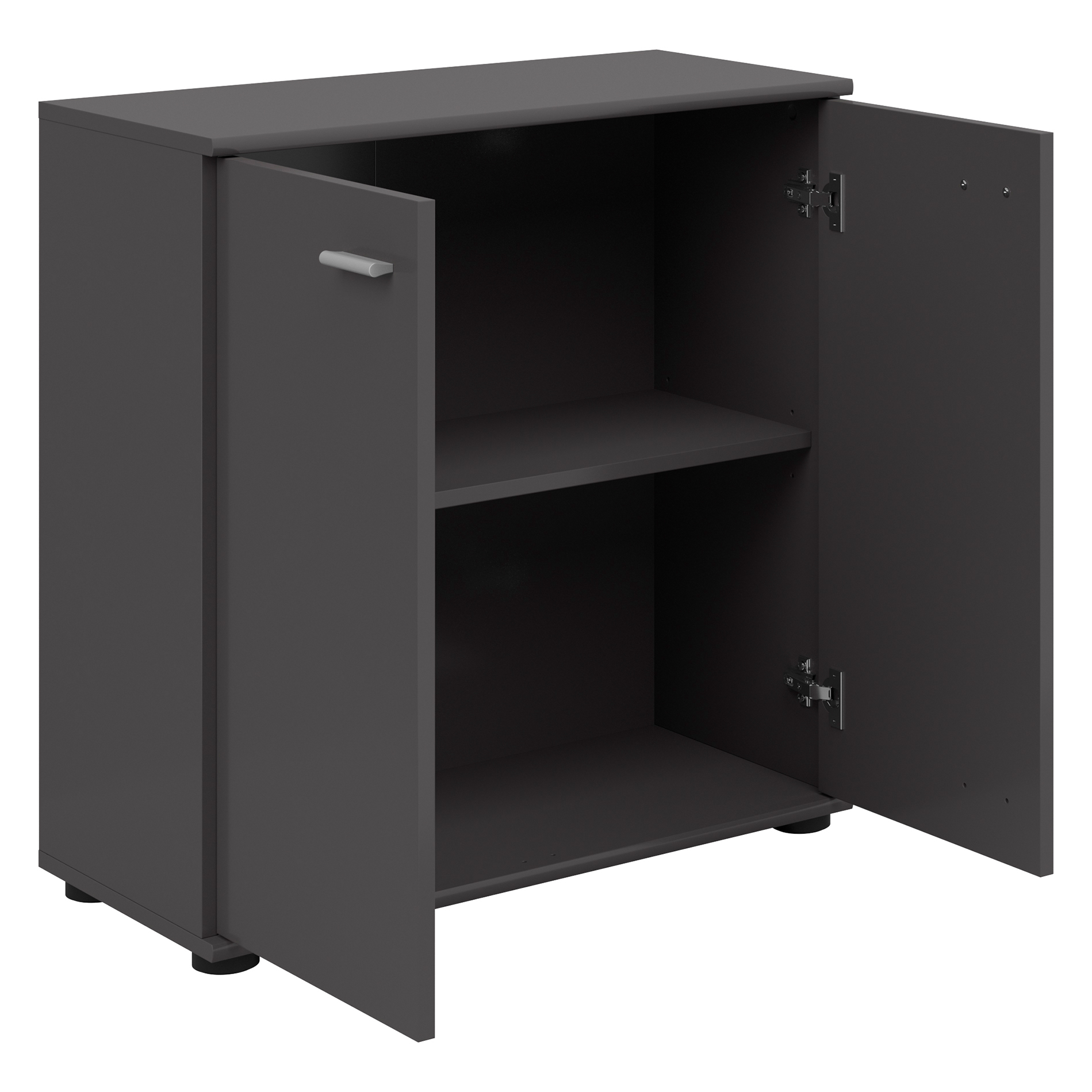 Kommode - anthrazit - 2 Türen - 71 cm breit