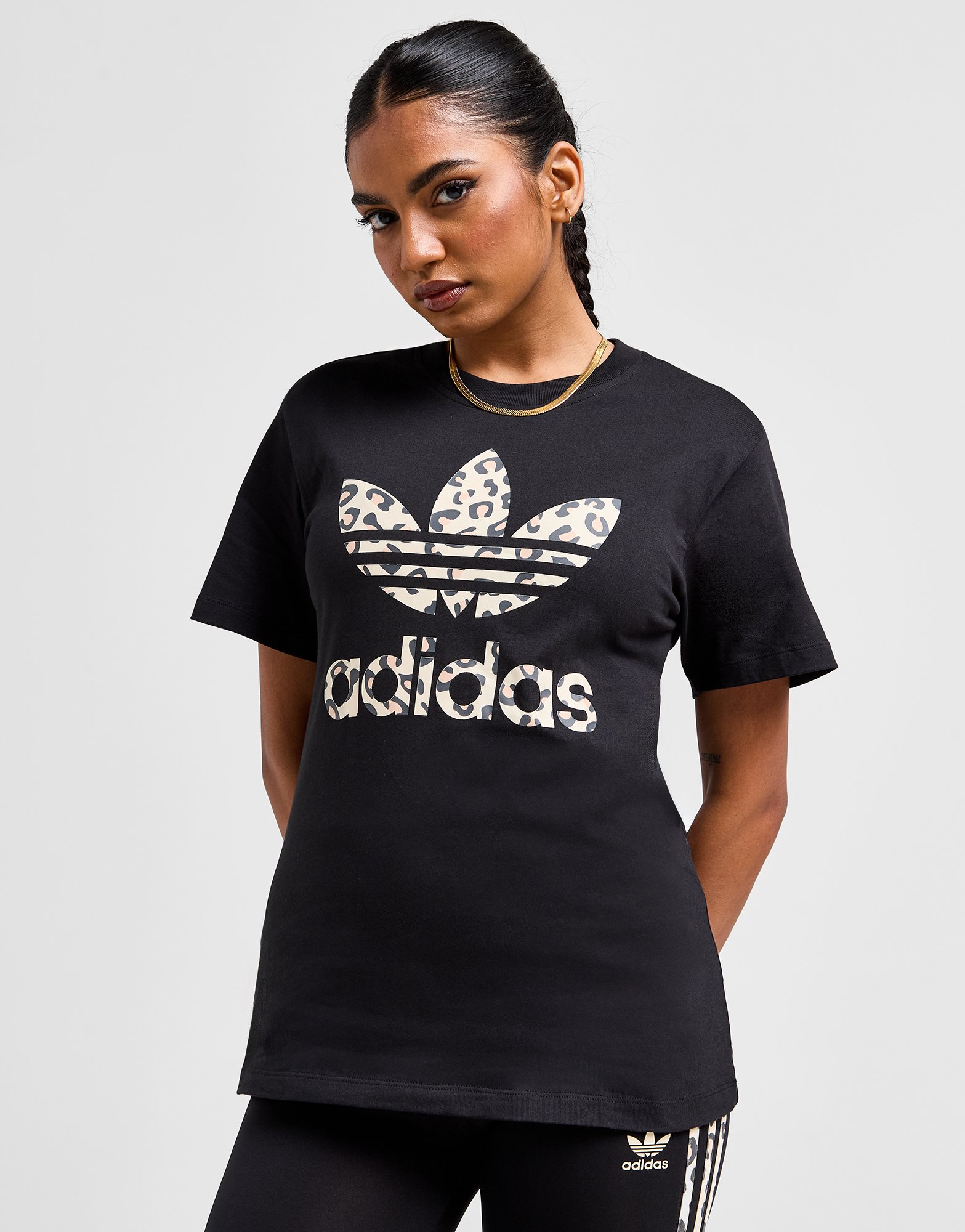 adidas Originals T-shirt Trèfle adidas Originals Leopard Luxe