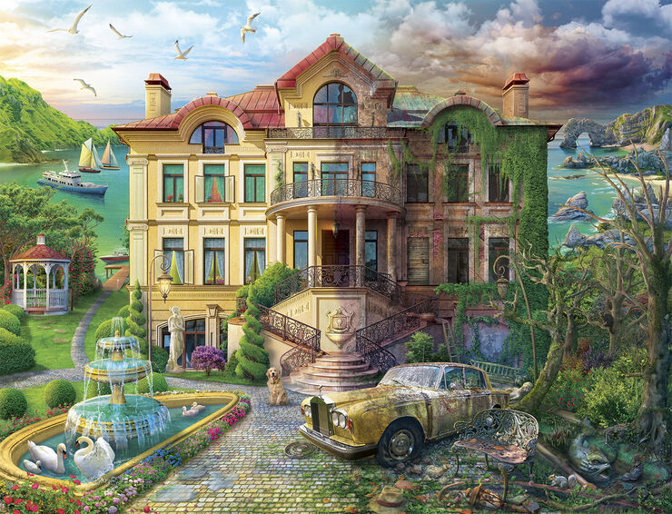 Ravensburger puslespil Cove Manor Echoes 2000p