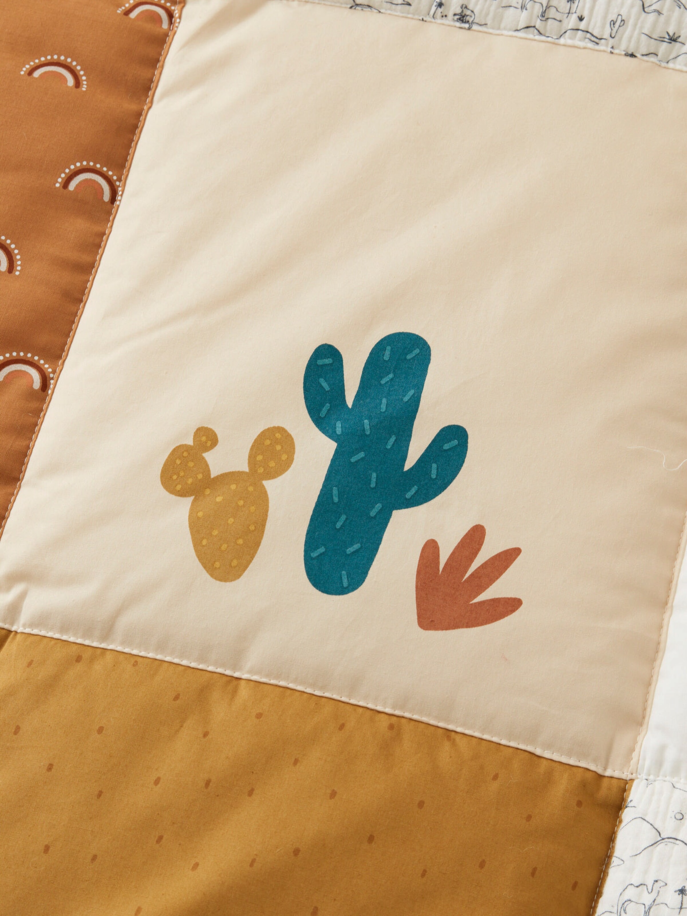Vertbaudet Baby Spieldecke/ Laufstalleinlage WILD SAHARA wollweiß/beige