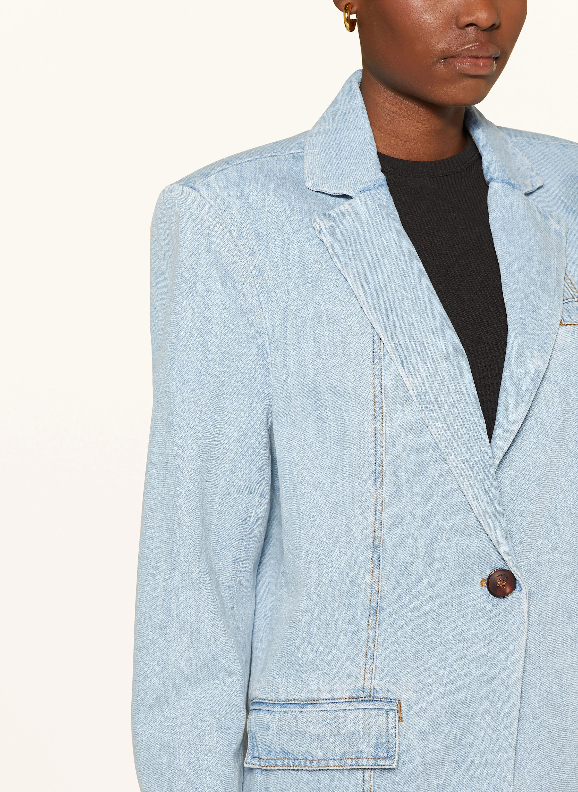 GESTUZ Blazer VELLAGZ in Jeansoptik