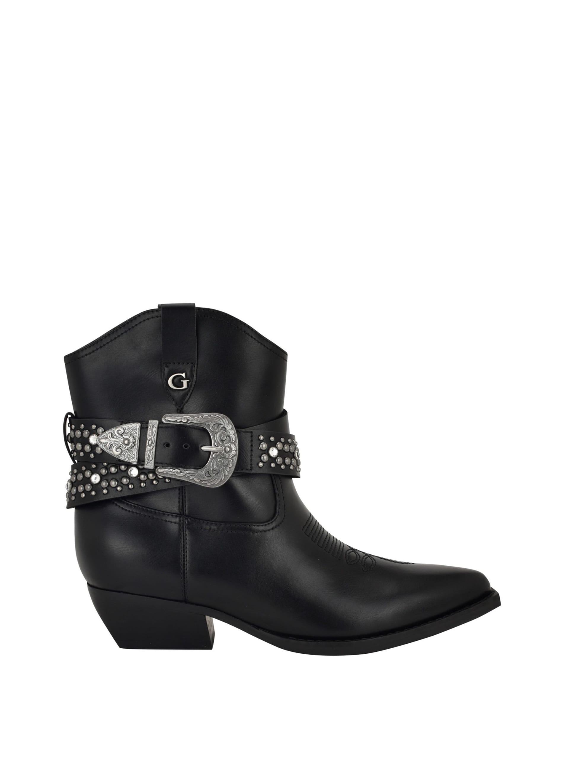 Botas Lansly com fivela e tachas