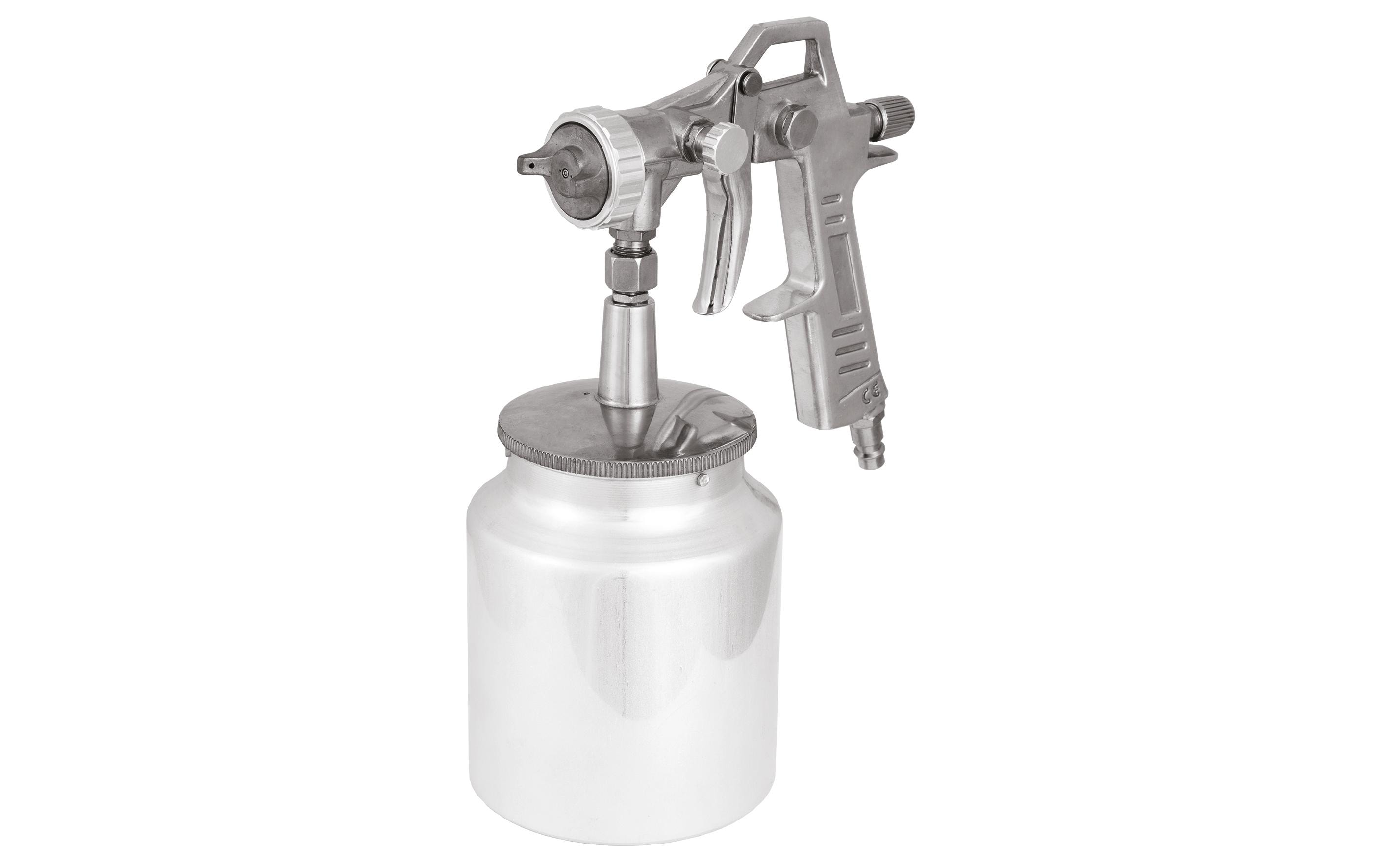 Druckluft-Farbspritzpistole  mit SaugbecherMit Saugbecher (1 Liter)