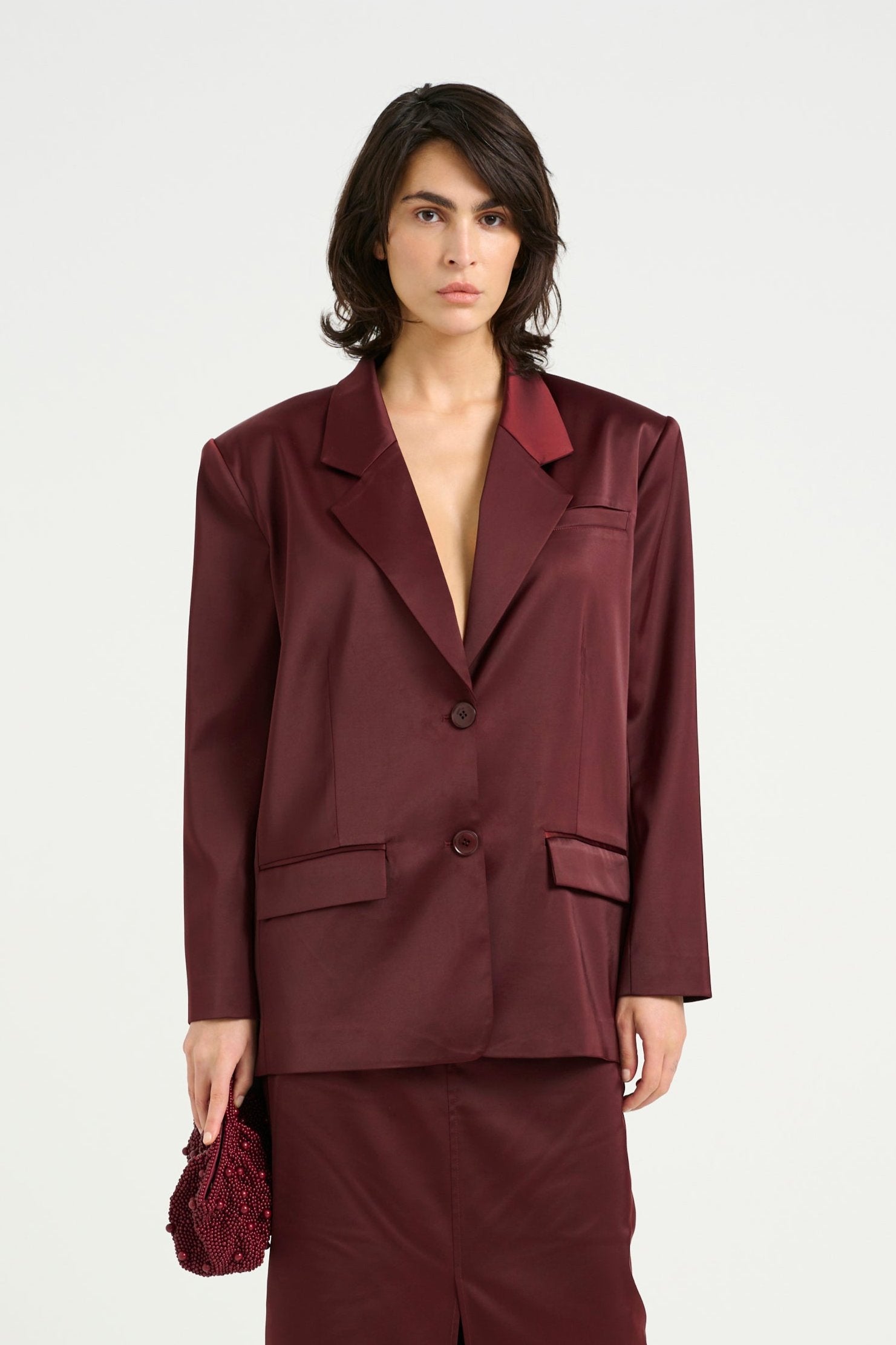 GESTUZ  YacmineGZ OZ blazer - Blood Red