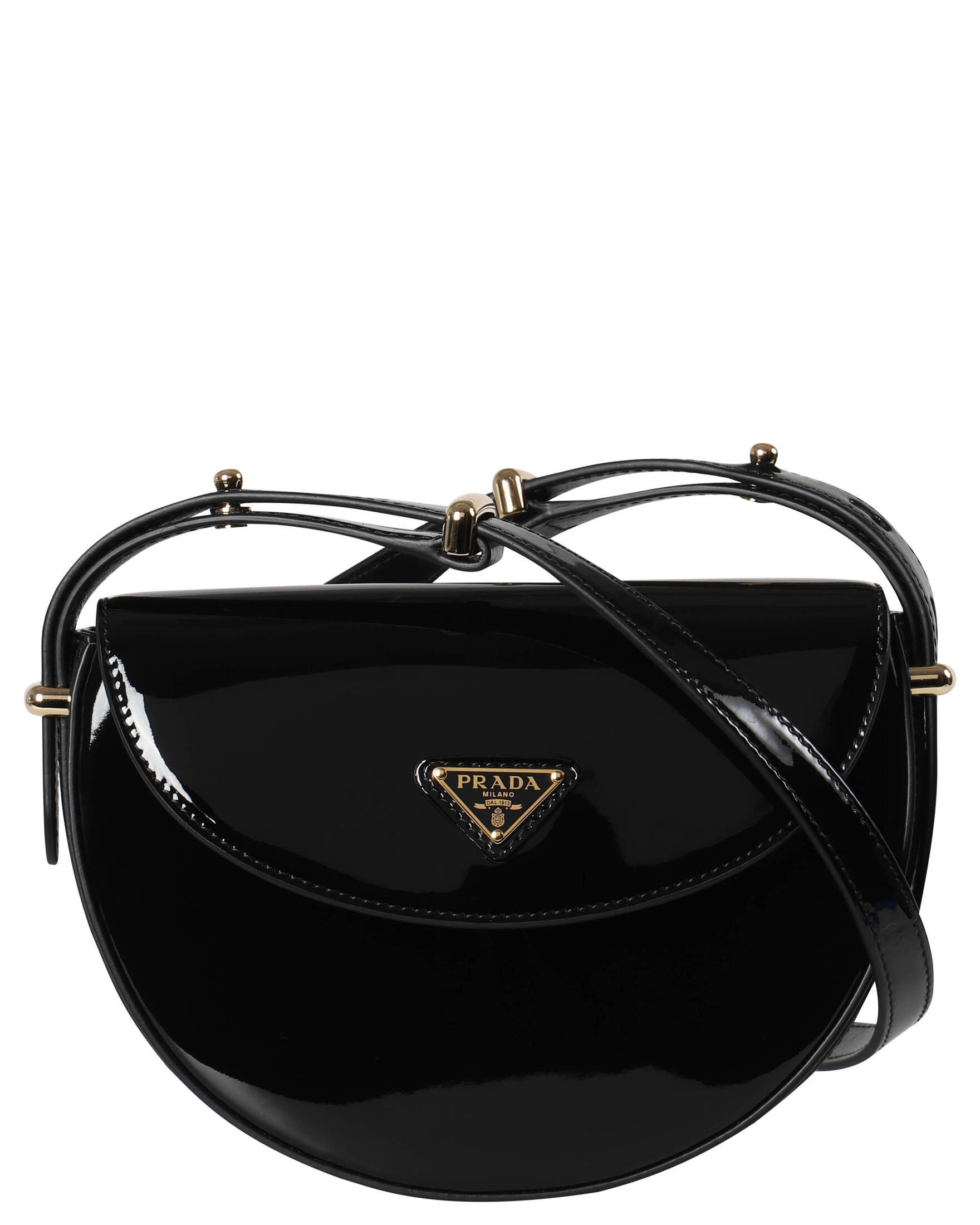 Prada| Damen Umhängetasche CROSSBODY BAG aus Lackleder