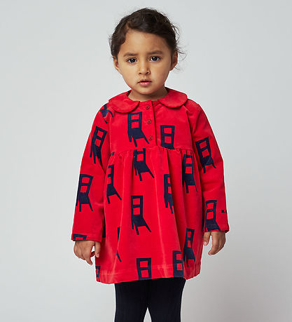 Bobo Choses Kjole - Velour - Have A Seat - R?d