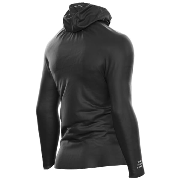 Veste running COMPRESSPORT HURRICANE WATERPROOF 10/10 JACKET BLACK