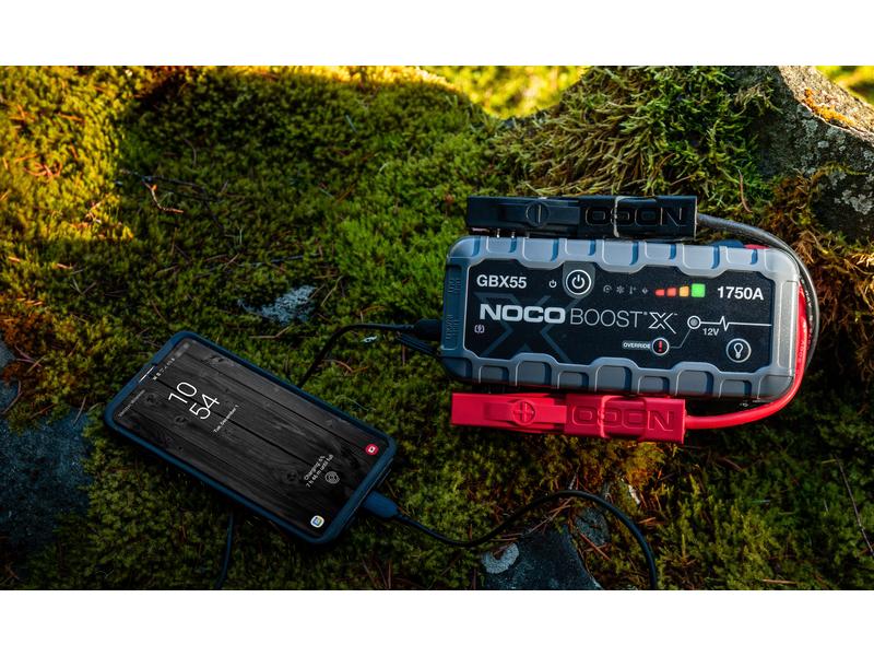 Noco Starterbatterie mit Ladefunktion GBX55 12 V, 1750 A Starterbooster und Powerbank zum überbrücken von Fahrzeugen mit 12 V Batterien
