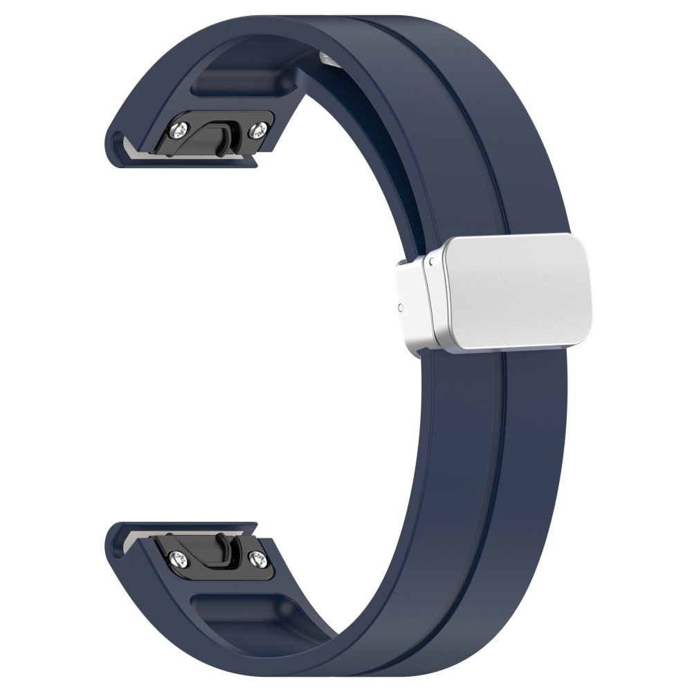 Samsung Galaxy Watch (46mm) Silikon Armband mit Magnet-Verschluss (Gelenkumfang: 170-230mm) - Blau