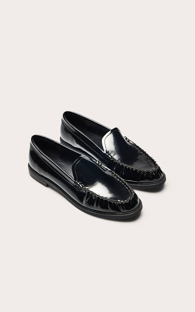 Noir Mocassins Sans Lacets En Synthétique