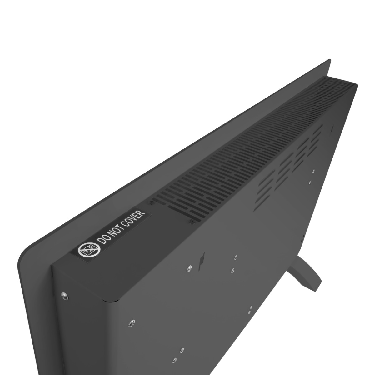 Vonroc 2000 watt convector kachel met glazen paneel - Grey