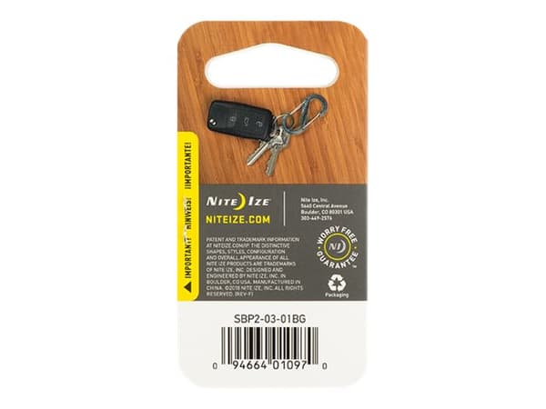 NITE Ize NI-SBP2-03-01 Karabinhage S-Biner Gr. 2 76 mm x 50 mm x 25 mm 1 stk