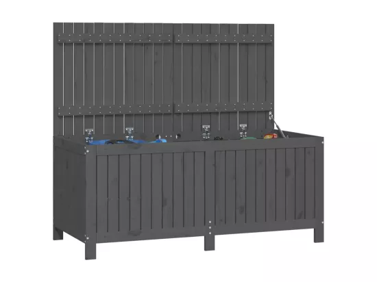 Boîte de rangement de jardin Gris 147x68x64 cm Bois de pin