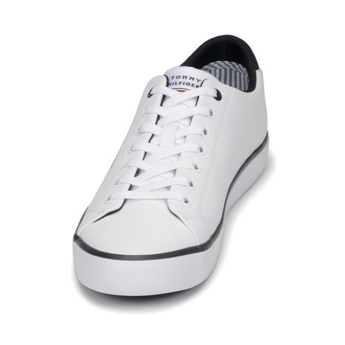 Tommy Hilfiger - TH HI VULC CORE LOW LEATHER - Blanc