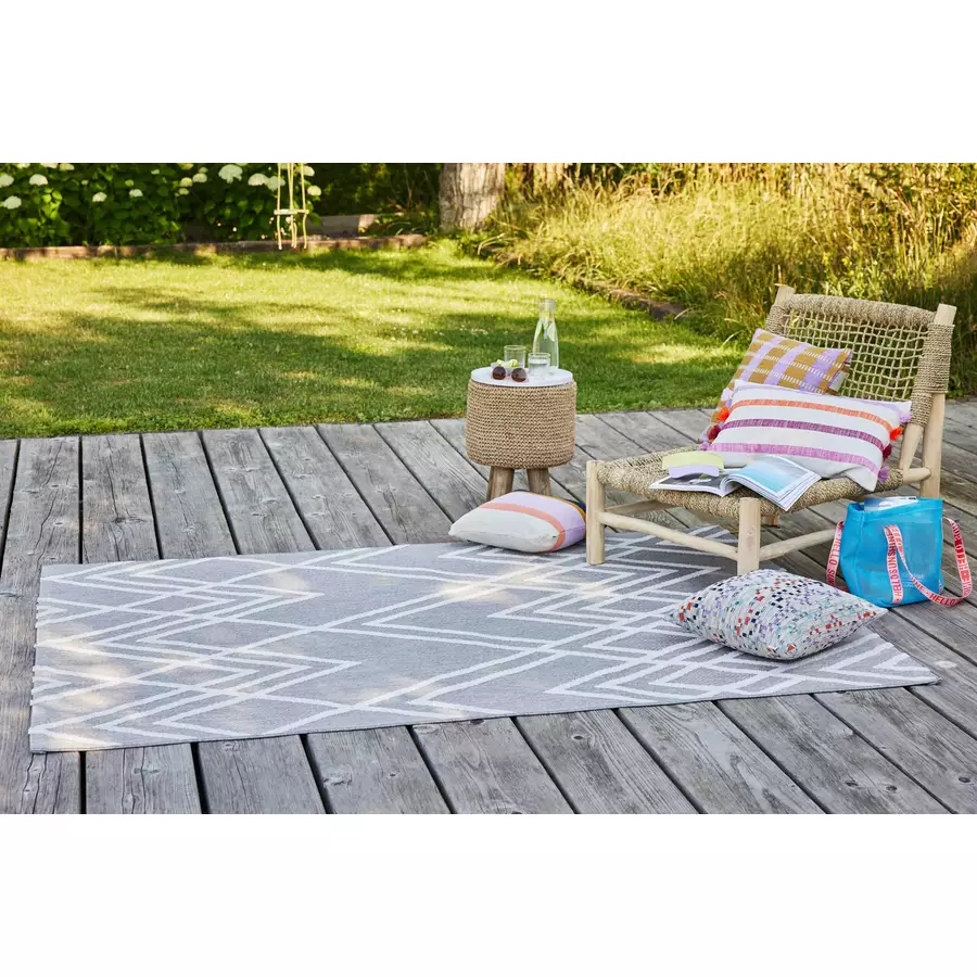 Esprit Outdoorteppich In & Outdoor  Rave grau, weis