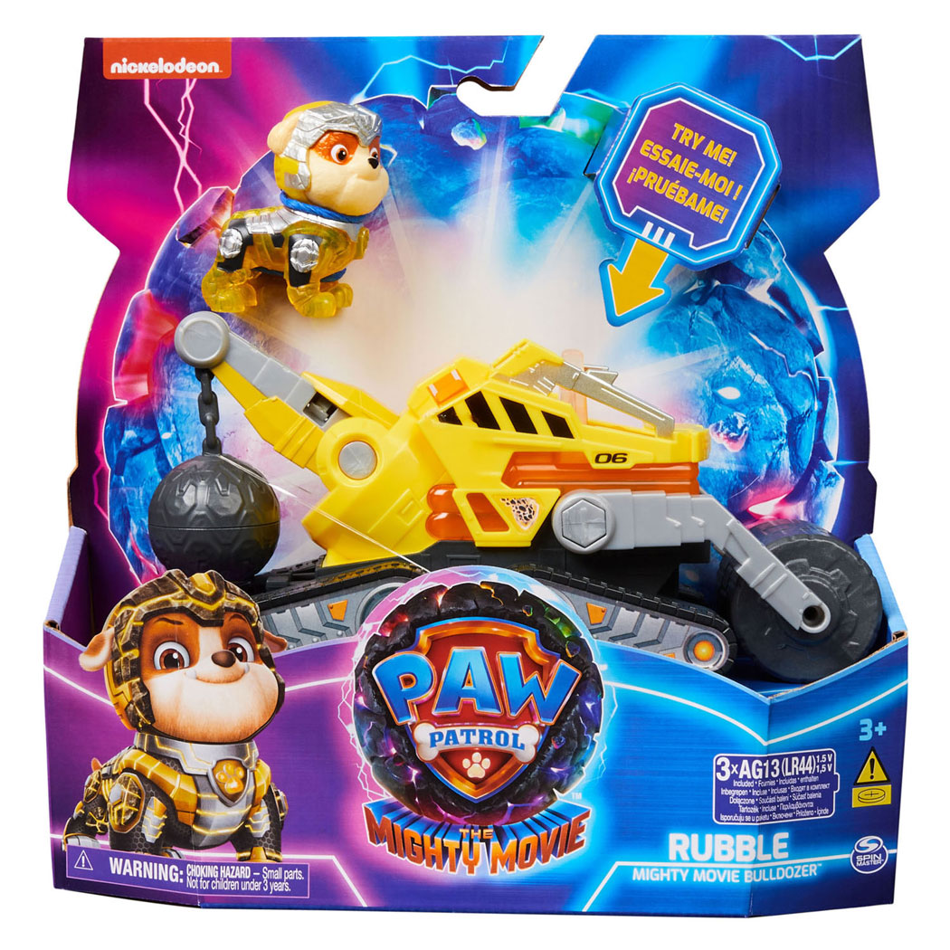 PAW Patrol The Mighty Movie Reddingsvoertuig - Rubble