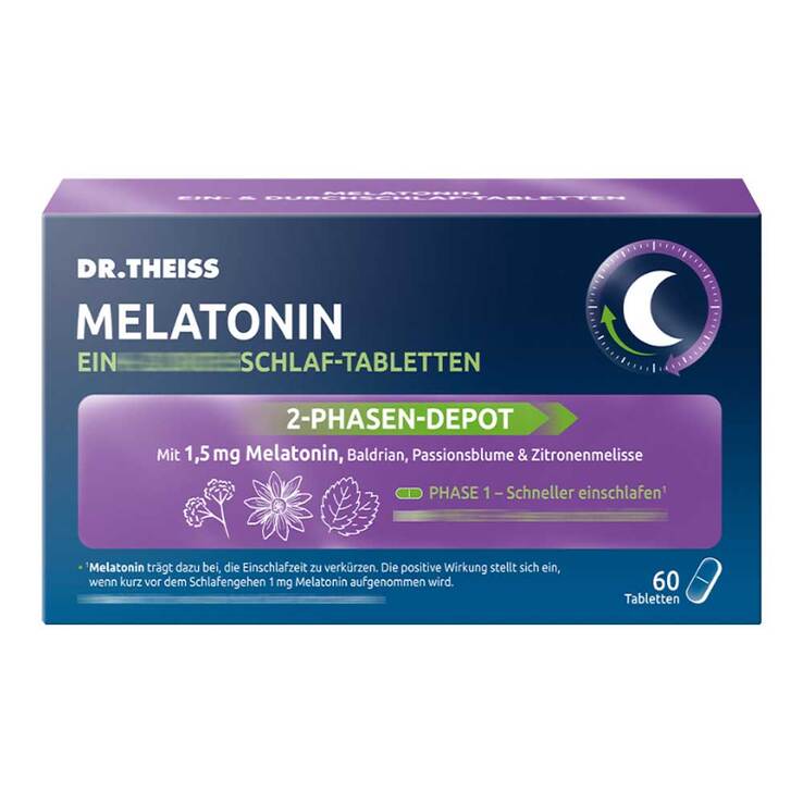 Dr. Theiss Melatonin Ein- & Durchschlaf-Tabletten, 60 St