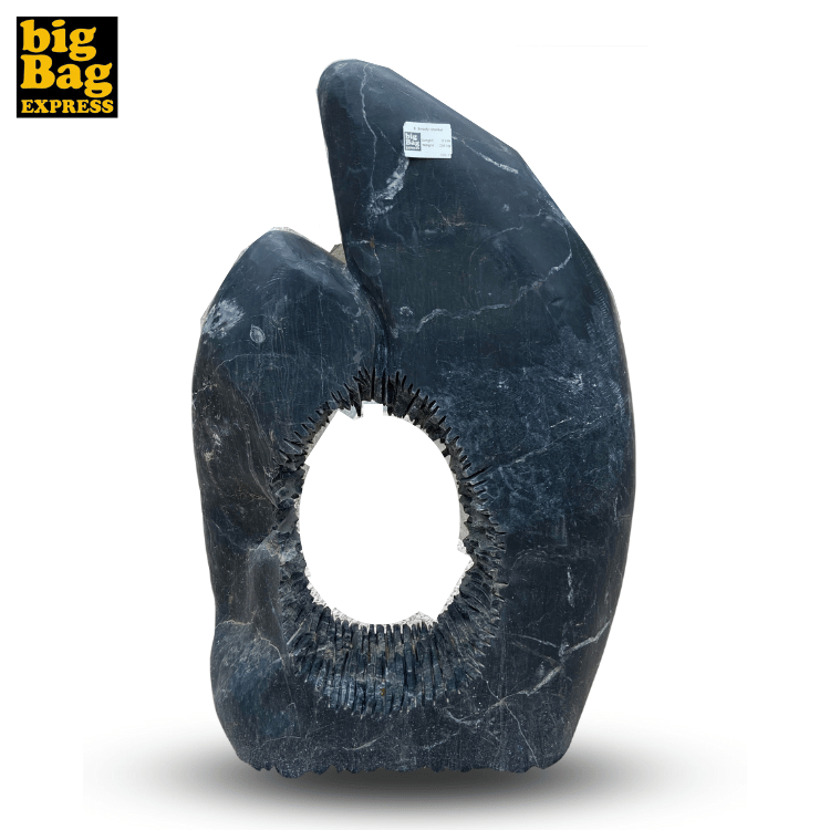 Sculpture de Jardin en Marbre Charcoal Black Beauty Istanbul 234kg