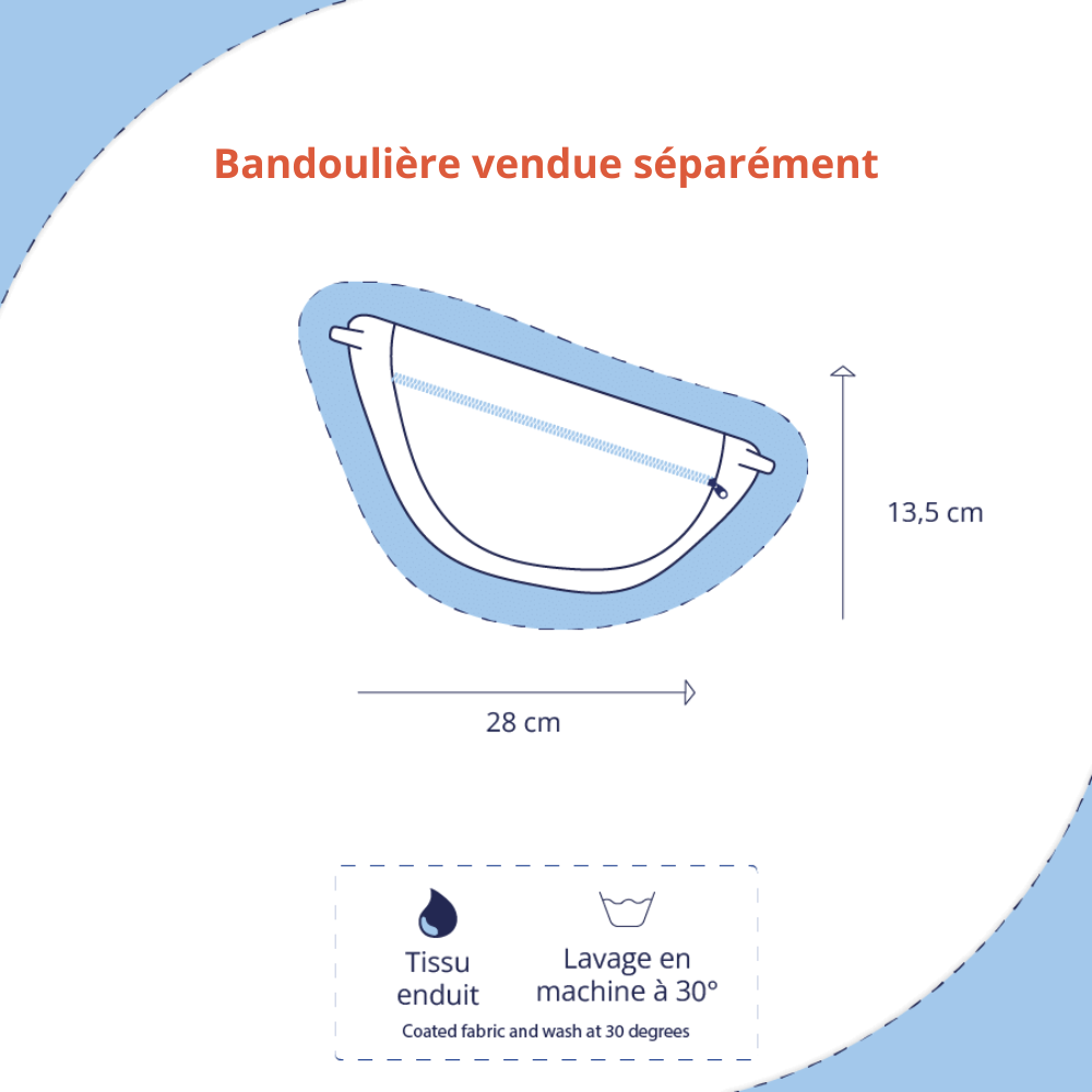 Petit Sac Banane Suédine Fauve