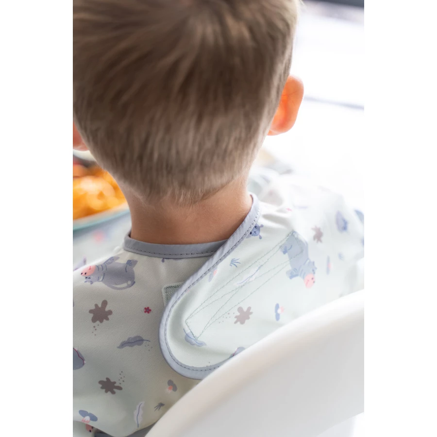 TidyTot Lätzchen Tidy Tot Cover & Catch Langarm Lätzchen Nilpferde