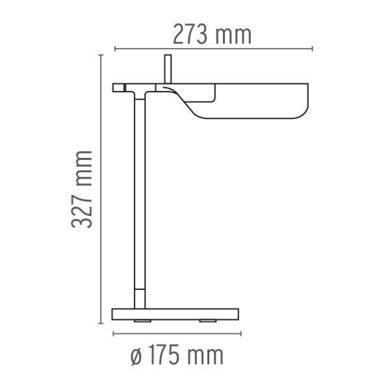 Flos Tab T bureaulamp LED zwart