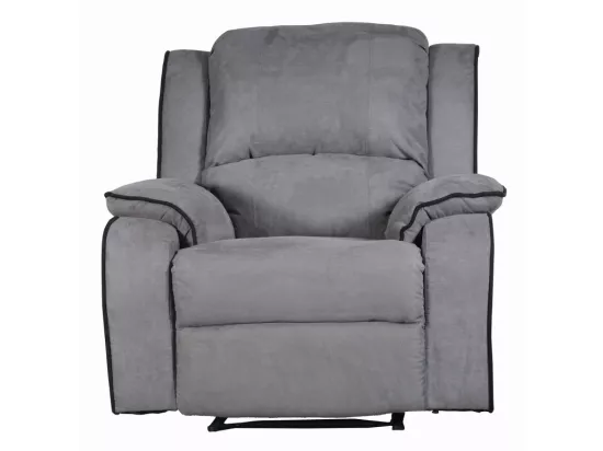 Fauteuil relax en microfibre HERNANI - Gris
