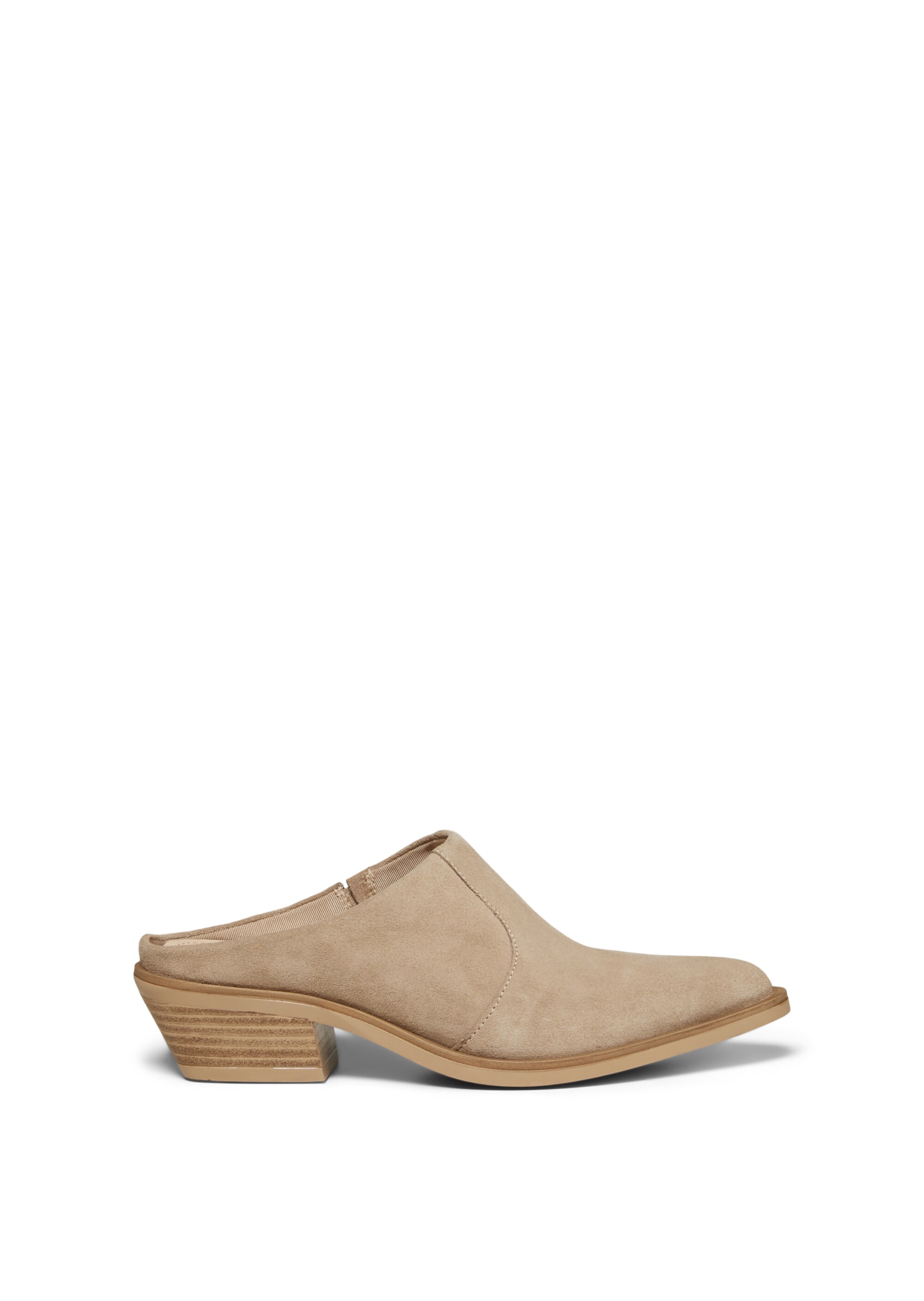 Mule aus Velours-Rindleder