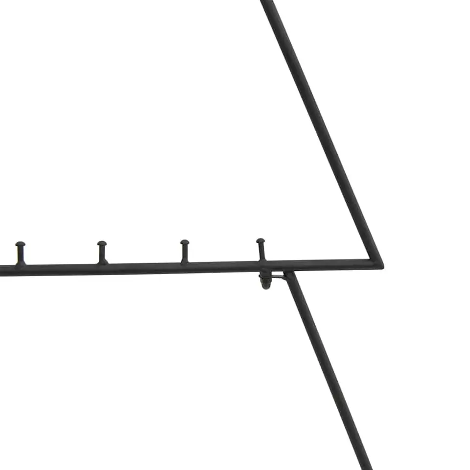 vidaXL Kerstdecoratie kerstboom 125 cm metaal zwart