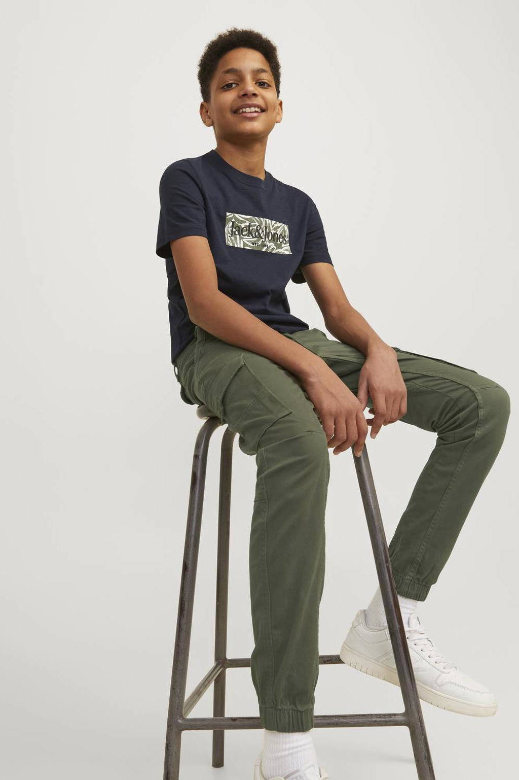 JACK & JONES cargobroek JJIPAUL olijfgroen