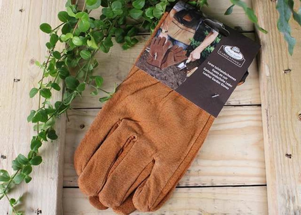 Gants jardinage en cuir