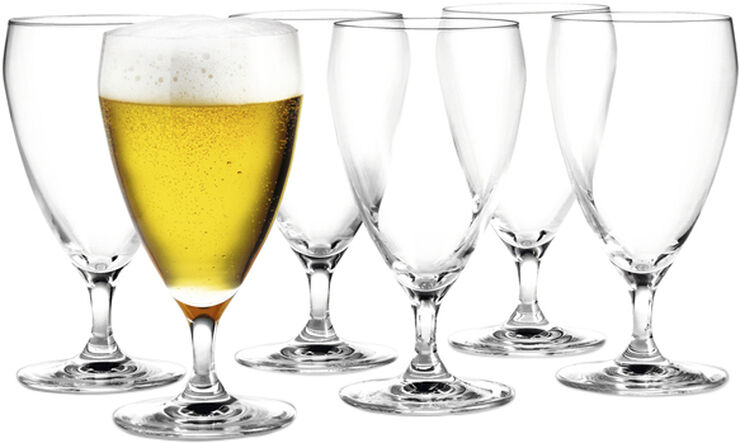 Holmegaard Perfection Ølglas klar 44 cl 6 stk. Transparent